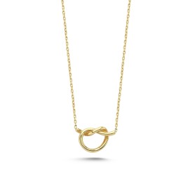 14 Karat Gold Knot Necklace