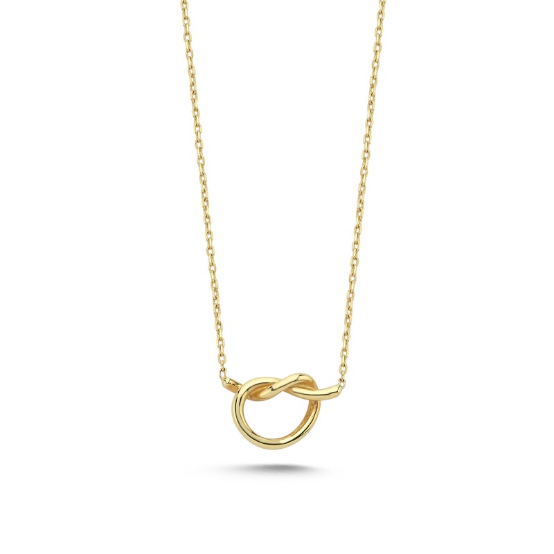 14 Karat Gold Knoten Halskette