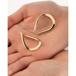 14 Karat Gold Creolen-Ohrring