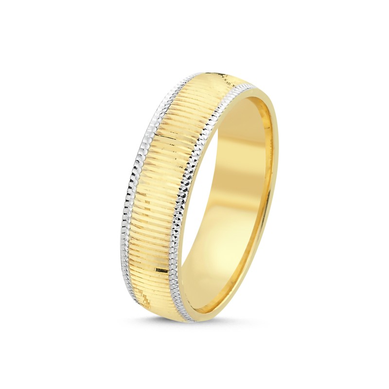 14 Karat Gold Damen-Ehering (5ALY1176)