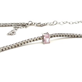 3.15 ct Diamond & Quartz Necklace