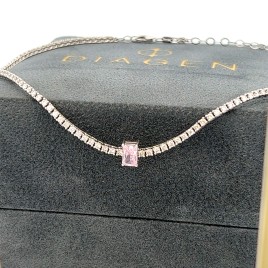 3.15 ct Diamond & Quartz Necklace