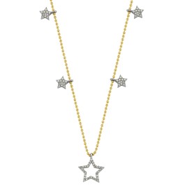 0,27 ct Diamant-Stern-Halskette