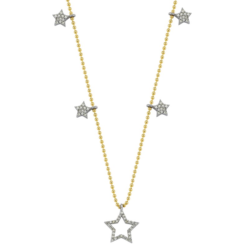 0,27 ct Diamant-Stern-Halskette