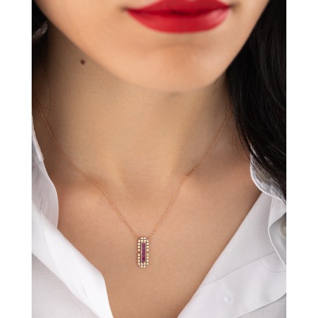 0.53 ct Ruby Stone Necklace