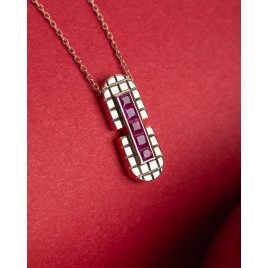 0.53 ct Ruby Stone Necklace