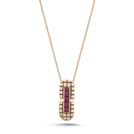0.53 ct Ruby Stone Necklace