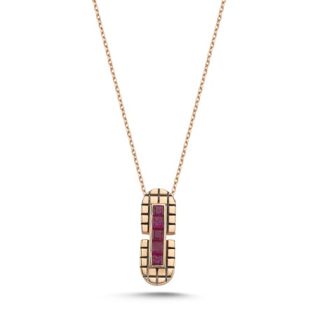 0.53 ct Ruby Stone Necklace