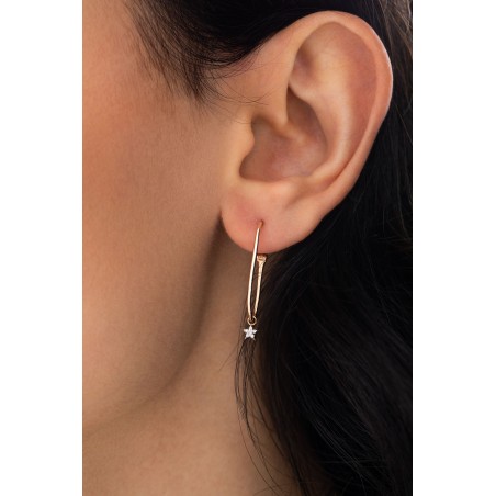 0.07 ct Diamond Star Earrings