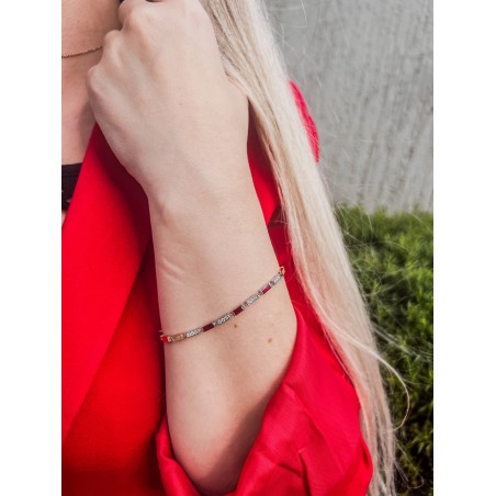 0,89 ct Pırlanta & Yakut Bileklik