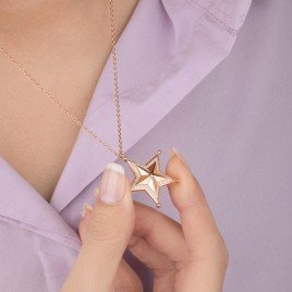 0.32 ct Diamond Star Necklace