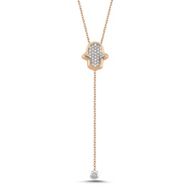 0,15 ct Pırlanta El Kolye