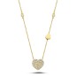 0,23 ct Diamant-Herz-Halskette