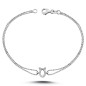 0,09 ct Diamant-Buchstabenarmband