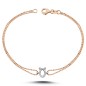 0.09 ct Diamond Letter Bracelet