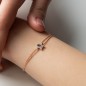 0,09 ct Diamant-Buchstabenarmband