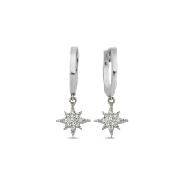 0,13 ct Diamant Polarstern Ohrringe