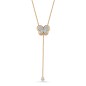 0,19 ct Diamant-Schmetterlings-Halskette