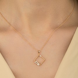 0.20 ct Diamant Designer Halskette Designer Necklaces 5P1822