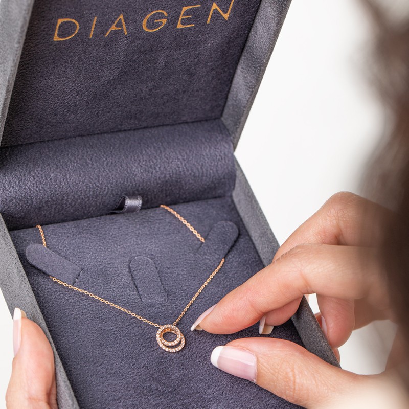 Saphir & Diamant Halskette Diagen Diamond - 1