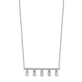 0.09 ct "Rose Cut" Design Diamant Halskette Rose Cut Necklaces KLY8333