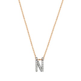 0,08 ct Diamant-Halskette