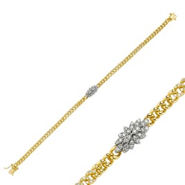 Baguette Diamant Halskette  Baget Kolyeler  DGN1587