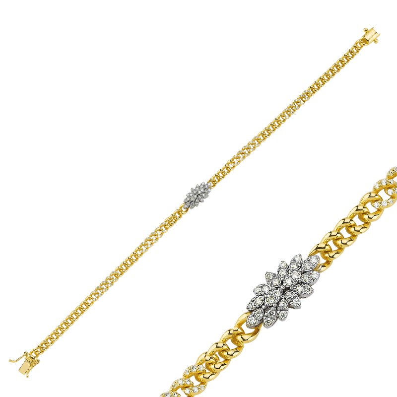 Baguette Diamant Halskette Baguette Halsketten DGN1587