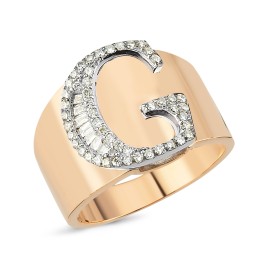 14 Karat Gold Women's Wedding Ring Diagen Diamond - 1