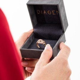 Bague de mariage pour femmes en or 14 carats Des alliances pour elle DGN1509