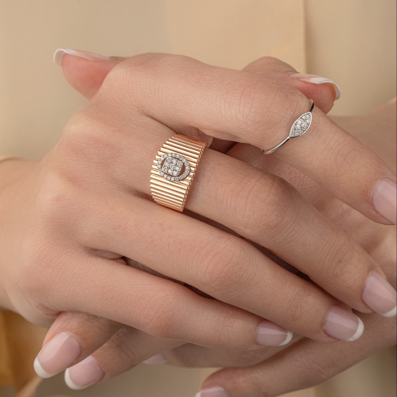 14 Karat Gold Women's Wedding Ring Wedding Rings for Her DGN1520