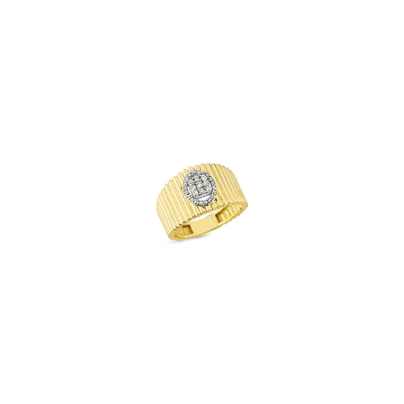 14 Karat Gold Damen Ehering Diagen Diamond - 1