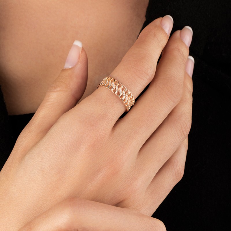 14 Karat Gold Women's Wedding Ring Wedding Rings for Her DGN1540