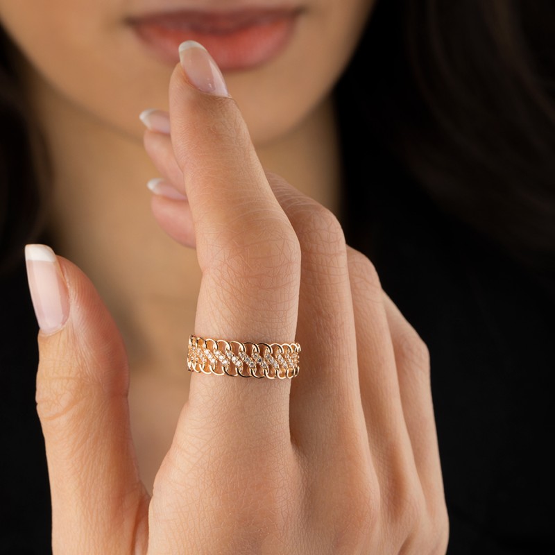 14 Karat Gold Women's Wedding Ring Wedding Rings for Her DGN1541